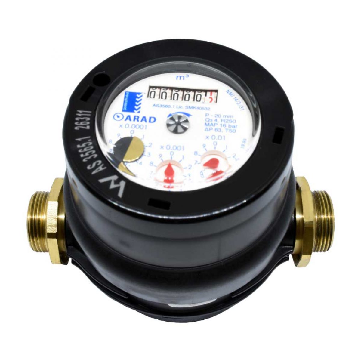 Arad water meter for irrigation and water supply systems
