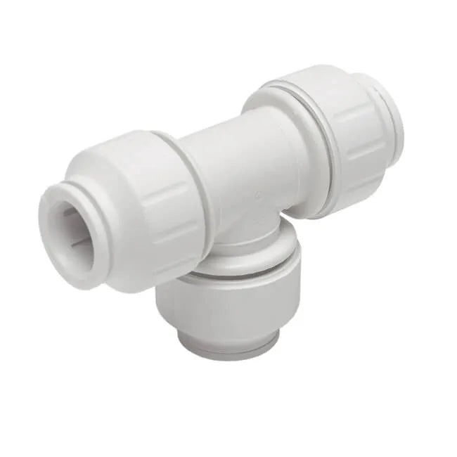 Speedfit 22 mm white equal tee push-fit fitting