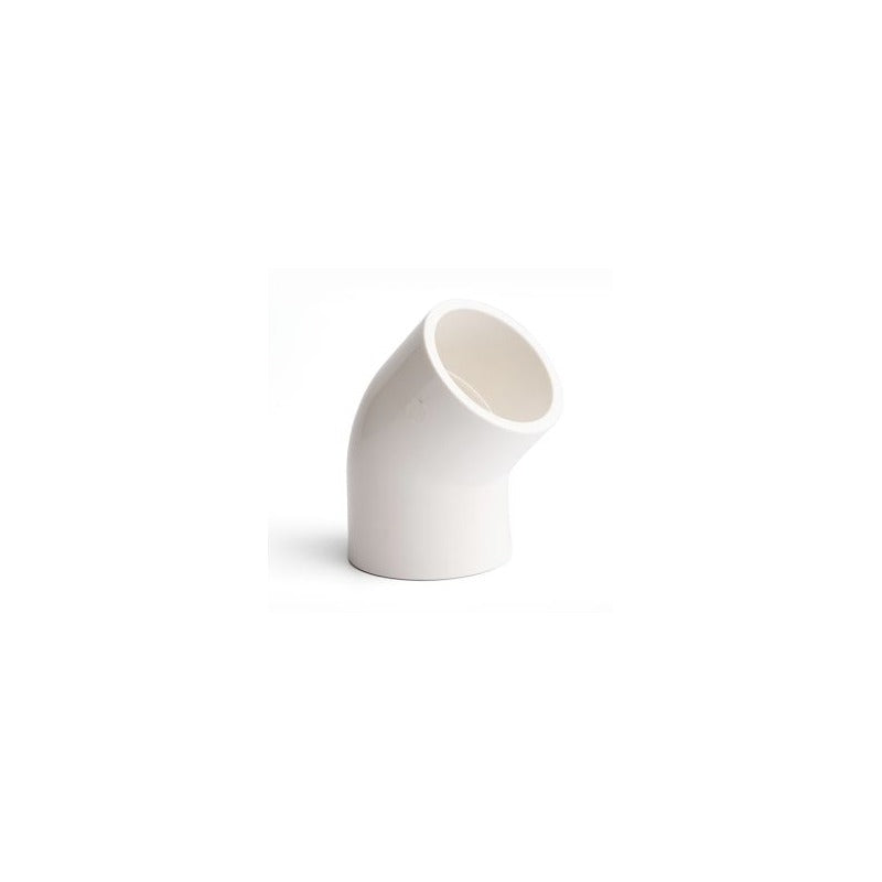 White-Pool Plain Elbow 45°