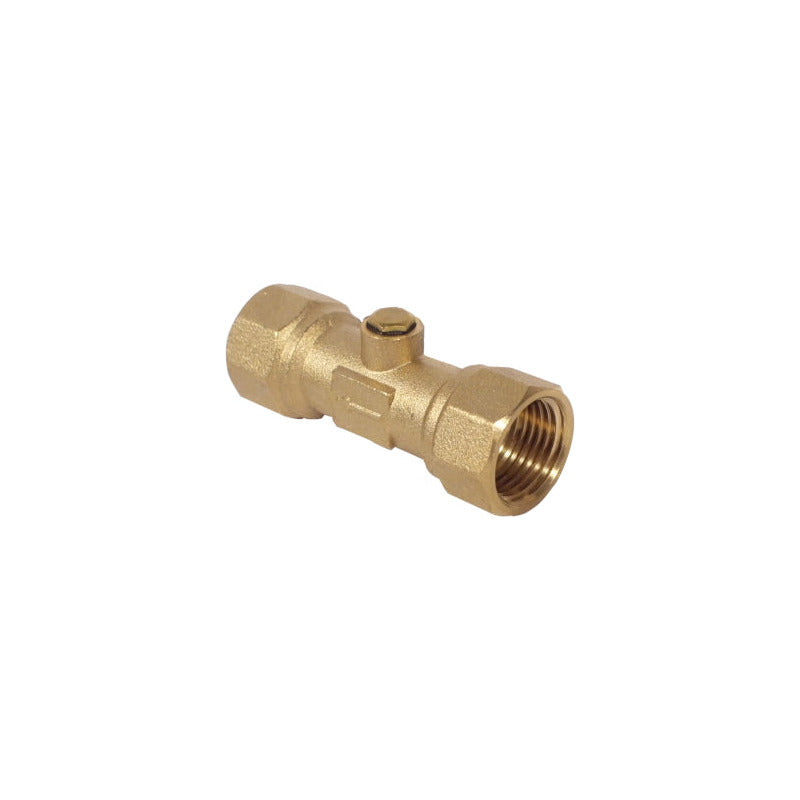 Half-inch brass female x female double check valve