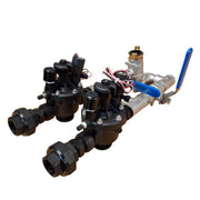 1" Stainless Steel Dual Valve with 1" Hand Point inc Toro P220 DC Solenoid Valves
