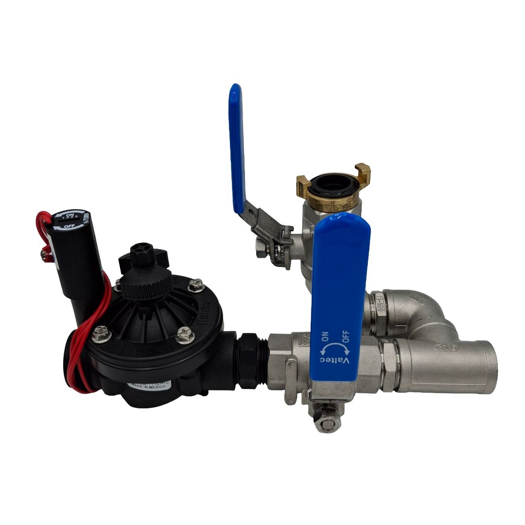 1" Stainless Steel Valve with 1" Hand Point inc Hunter ICV Solenoid Valve