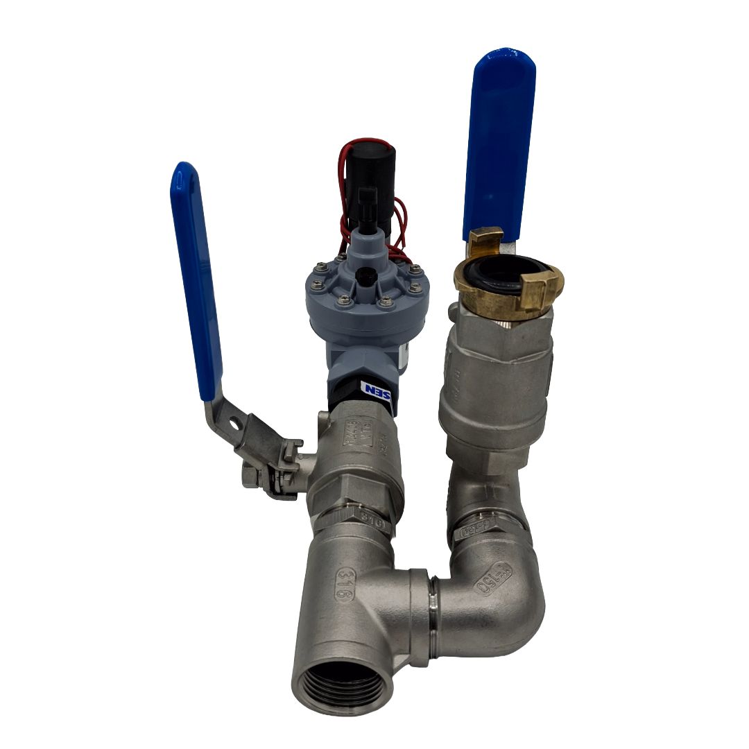 1" Stainless Steel Valve with 1" Hand Point inc Irritrol/Richdel 2500 Solenoid Valve