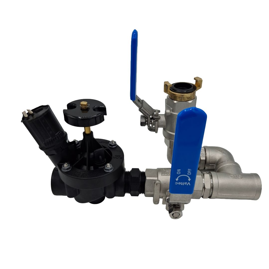 1" Stainless Steel Valve with 1" Hand Point inc Rain Bird PEB Solenoid Valve
