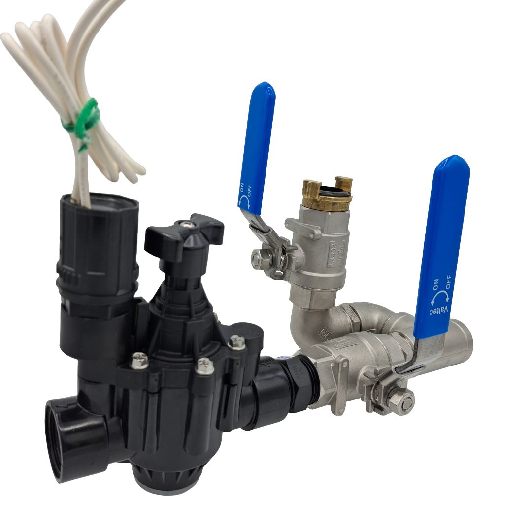 1" Stainless Steel Valve with 1" Hand Point inc Rain Bird PGA Solenoid Valve