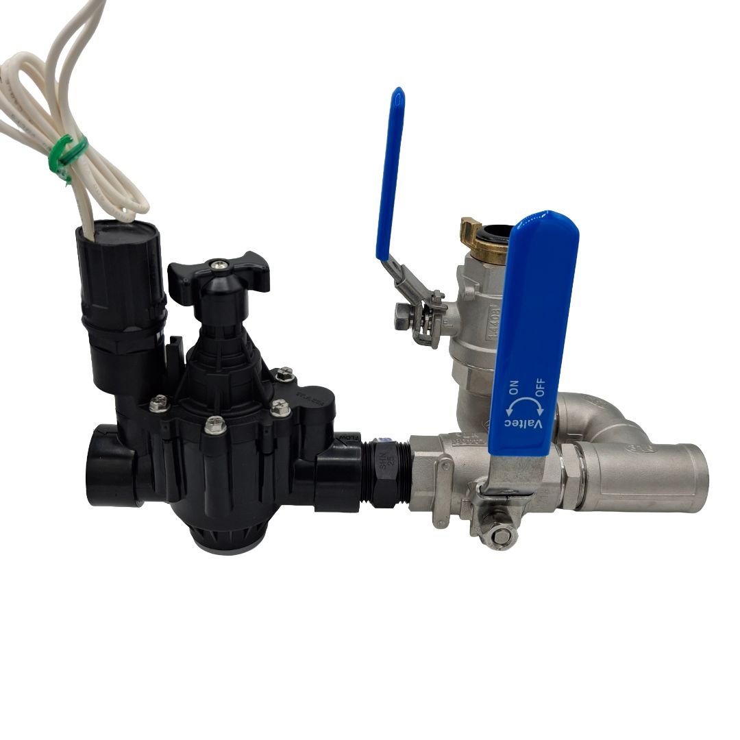 1" Stainless Steel Valve with 1" Hand Point inc Rain Bird PGA Solenoid Valve