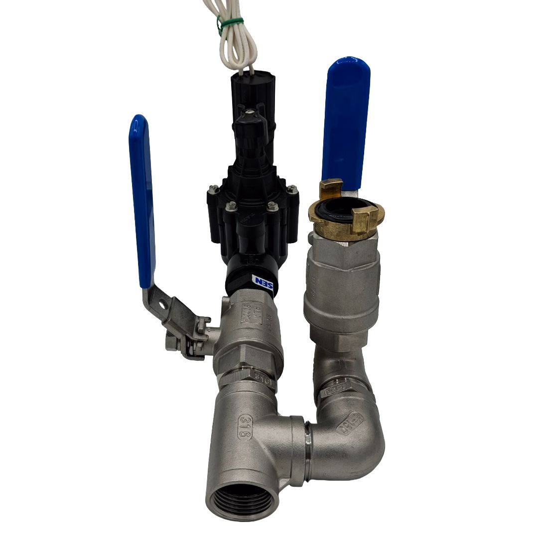 1" Stainless Steel Valve with 1" Hand Point inc Rain Bird PGA Solenoid Valve
