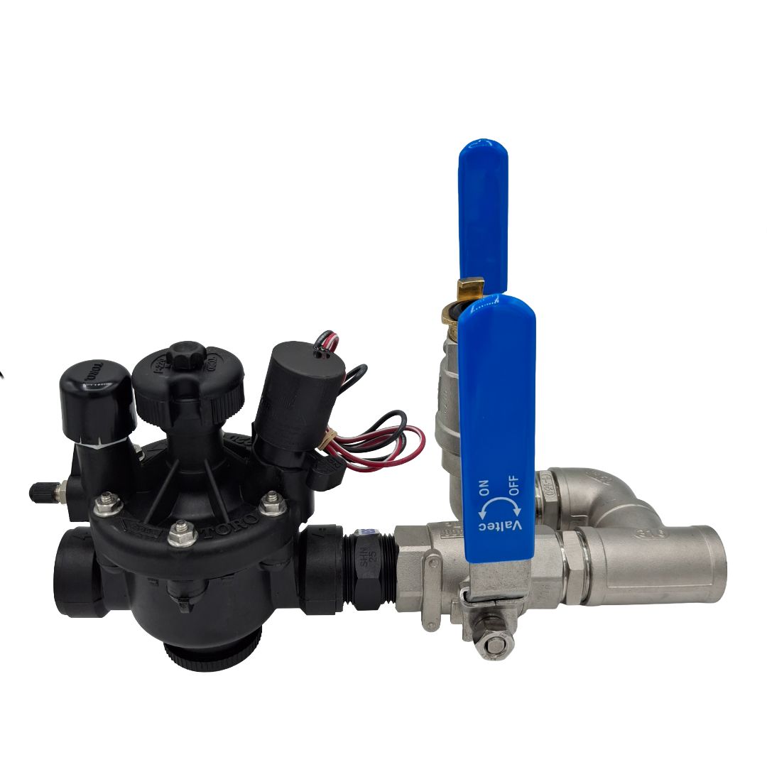 1" Stainless Steel Valve with 1" Hand Point inc Toro P220 DC Solenoid Valve