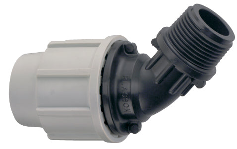 Plasson 45° Elbow with Threaded Male Offtake