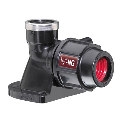 PLASSON Irish normal gauge wall plate elbow