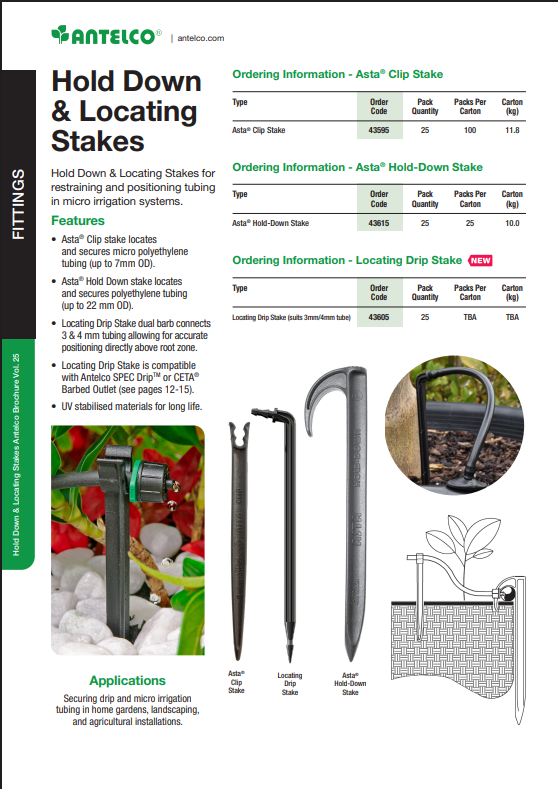 Antelco Stakes Pegs (Bag of 25)