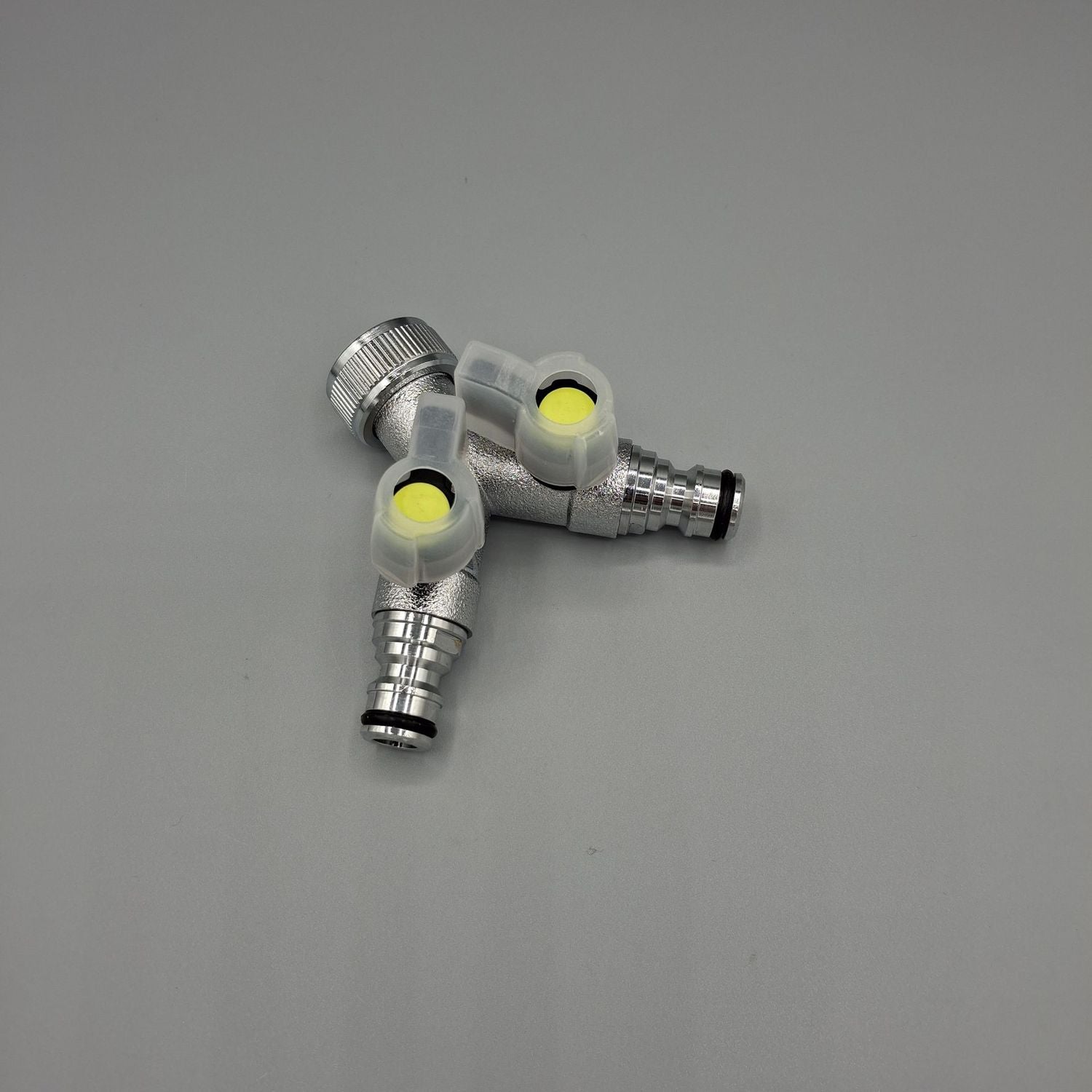Brass 2-way Manifold with Quick Connector Outlets
