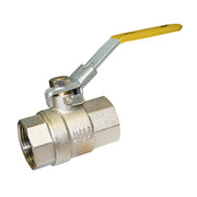 Brass Ball Valve with Locking Yellow Lever – BSPT
