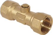 1/2" F x F Brass Double Check Valve