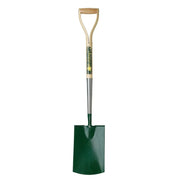 Bulldog Flat Treaded Digging Spade 28" - Wooden YD Shaped Handle