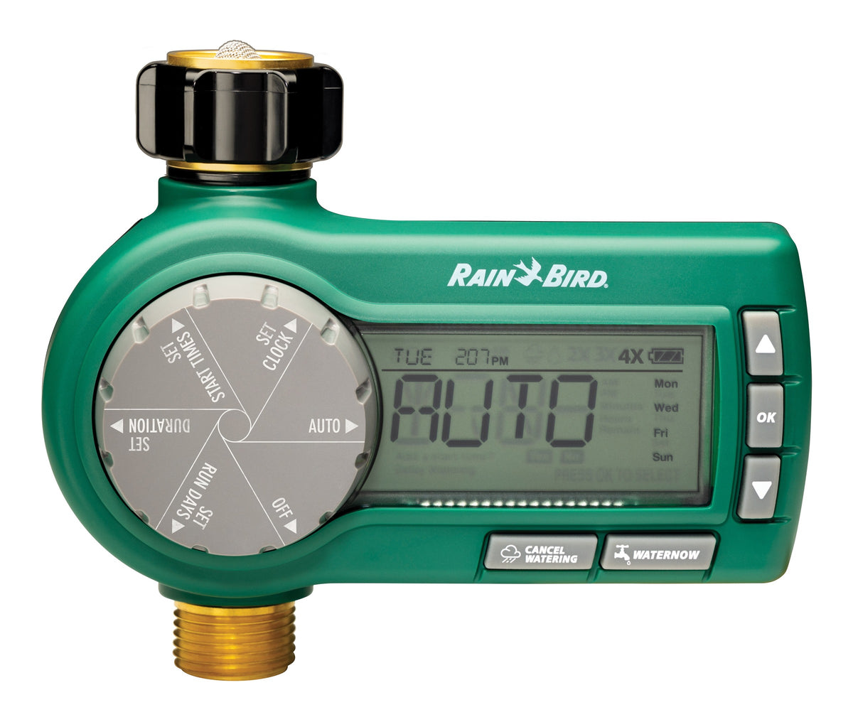 Rain Bird ESP-HT2 premium tap timer with digital display and scheduling dial