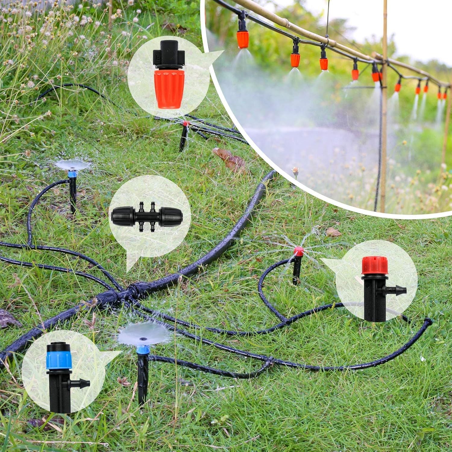 Irrigation System Greenhouse Watering Systems 1/4 inch / 6mm Kit