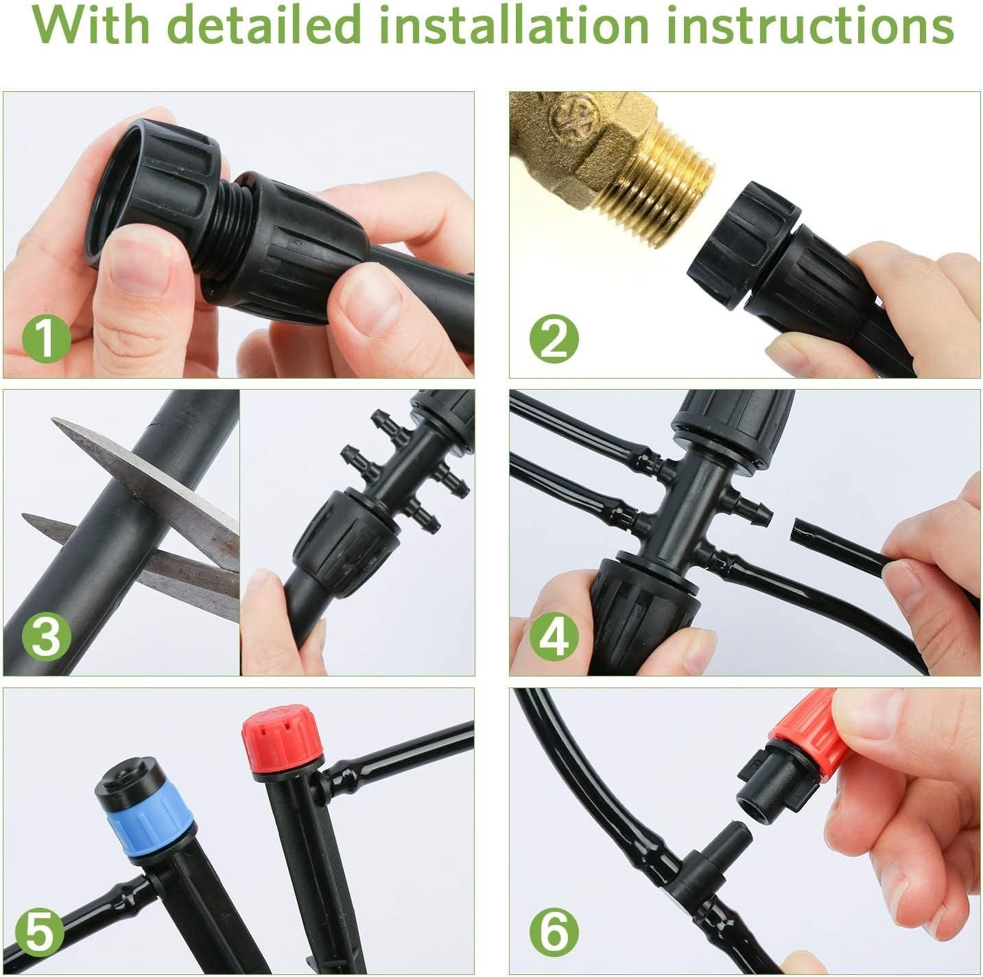 Irrigation System Greenhouse Watering Systems 1/4 inch / 6mm Kit