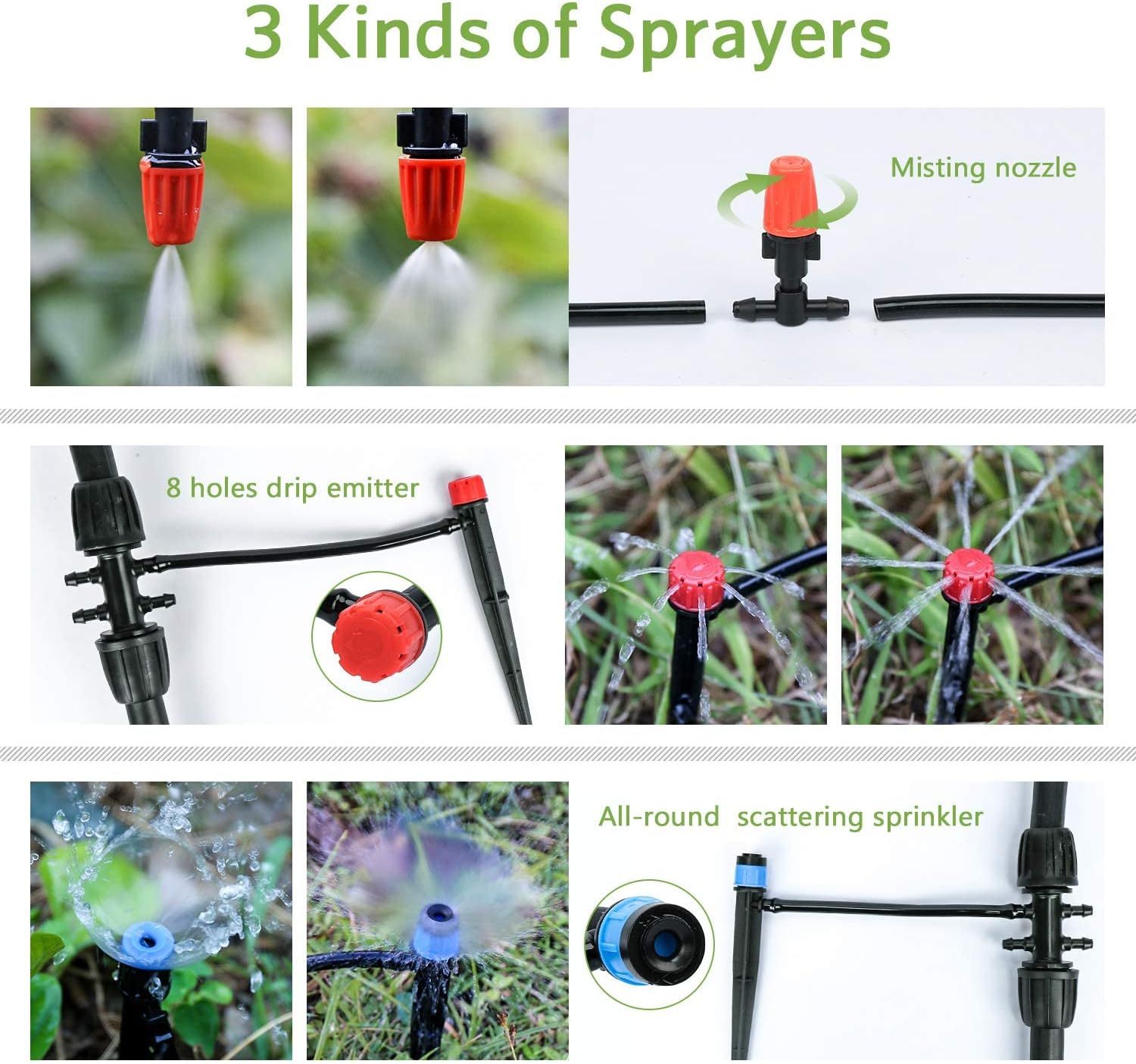 Irrigation System Greenhouse Watering Systems 1/4 inch / 6mm Kit