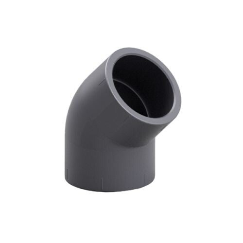 PVC Elbow 45° Plain Metric