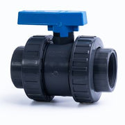 PVC OMEGA D/U Ball Valve Threaded BSP (EPDM)