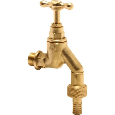 Pegler Bib Tap 1/2" BSP with double check valve and hose union.