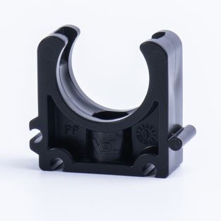 Pipe Clip Black + Safety Bracket (Imperial)