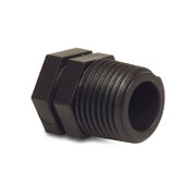 Plug PP 1" male thread 10bar black