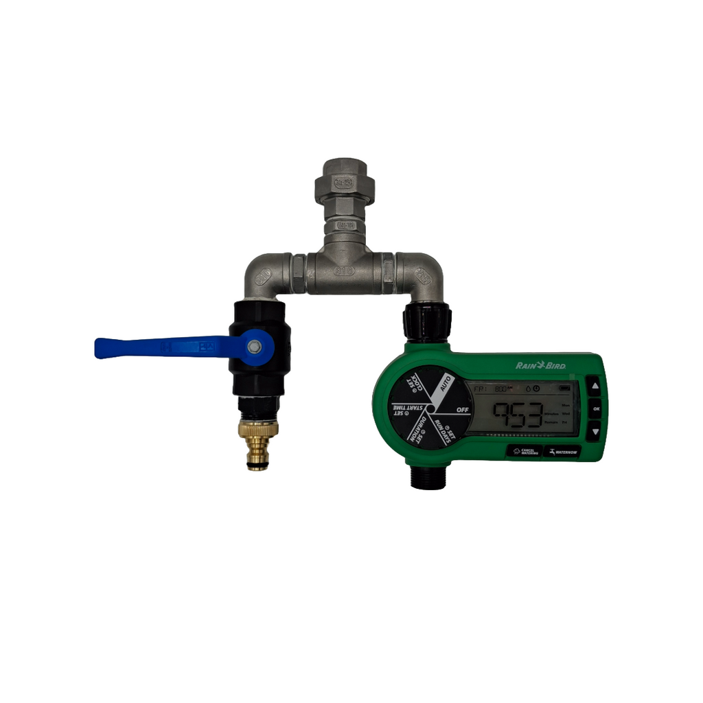 Premium Tap Splitter including Rain Bird Tap Timer