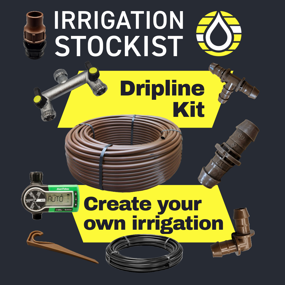 Rain Bird Dripline Kit 200m, Timer and Fittings