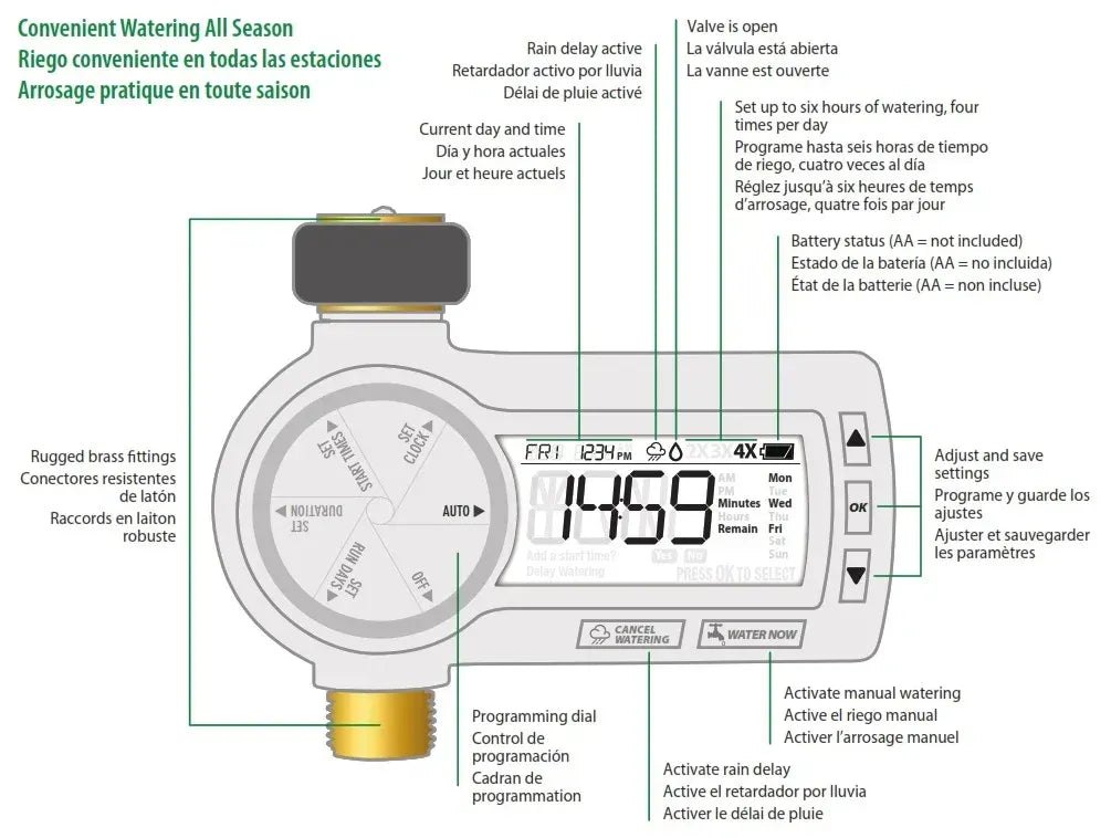 Rain Bird ESP-HT2 Premium Tap Timer