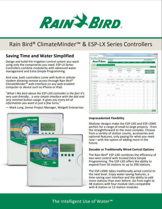 Rain Bird ESP-LXIVM Controller