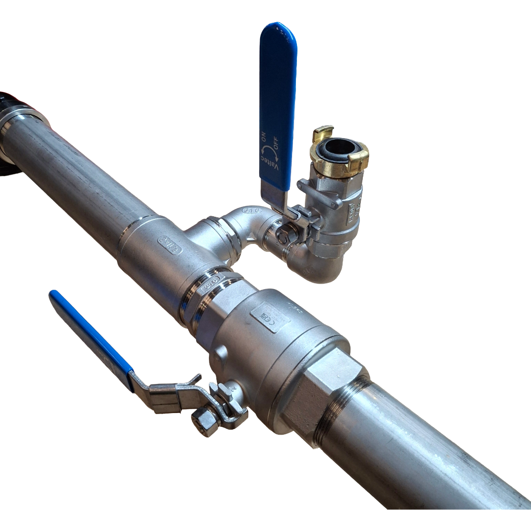 Pre-Made Replacement to Widely Used 2" Stainless Steel Isolation Valve with 1" Hand Point