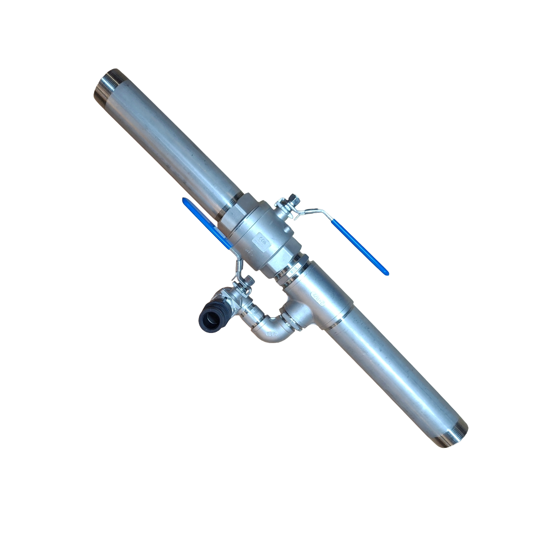 Pre-Made Replacement to Widely Used 2" Stainless Steel Isolation Valve with 1" Hand Point