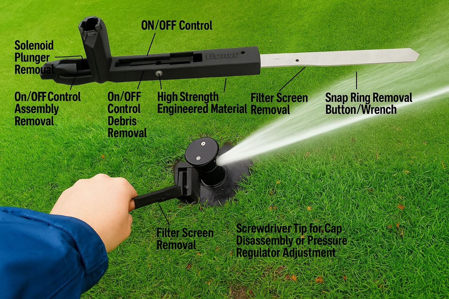 SuperKey XL Combo Tool Rain Bird, Toro