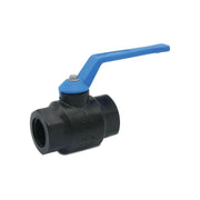 VIR Ball valve PP 1" female thread 16bar DN25 black type 228 Arctic