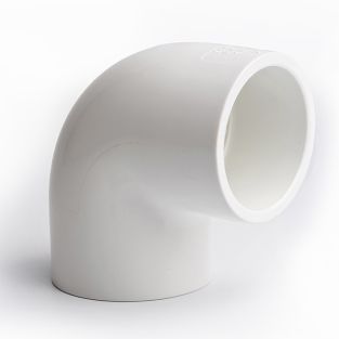 White-Pool Plain Elbow 90°
