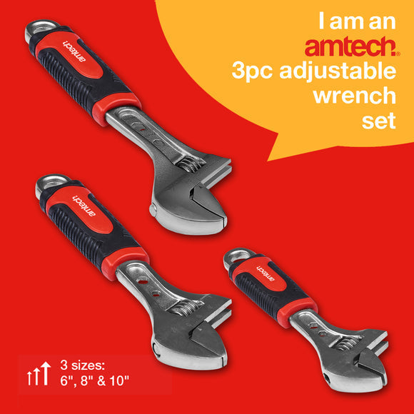 Additional view of Amtech C1692 three-piece adjustable wrench set