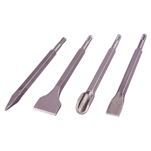 Amtech E0640 four-piece SDS-plus chisel set