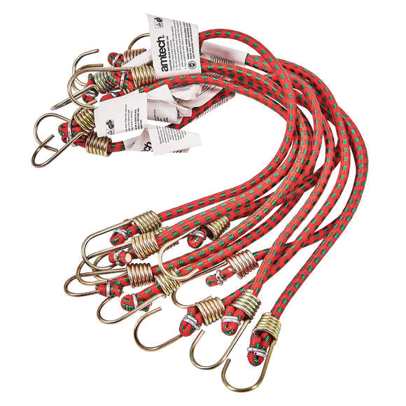 Amtech S0647 250 mm mini bungee cords, pack of ten
