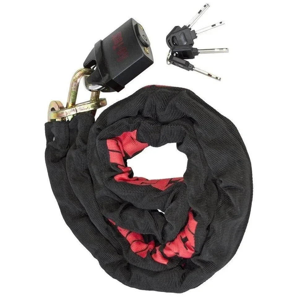 Amtech S3280 1.8 m sleeved chain lock with padlock and four keys