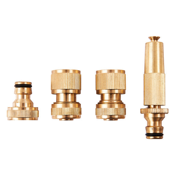 Amtech U2520 brass hose connector with shut-off