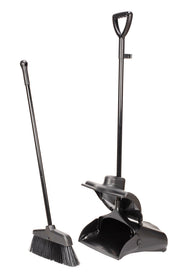 Amtech U8005 heavy-duty broom and wheeled dustpan set