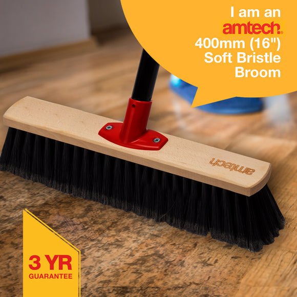 Additional view of Amtech U8022 soft-bristle broom