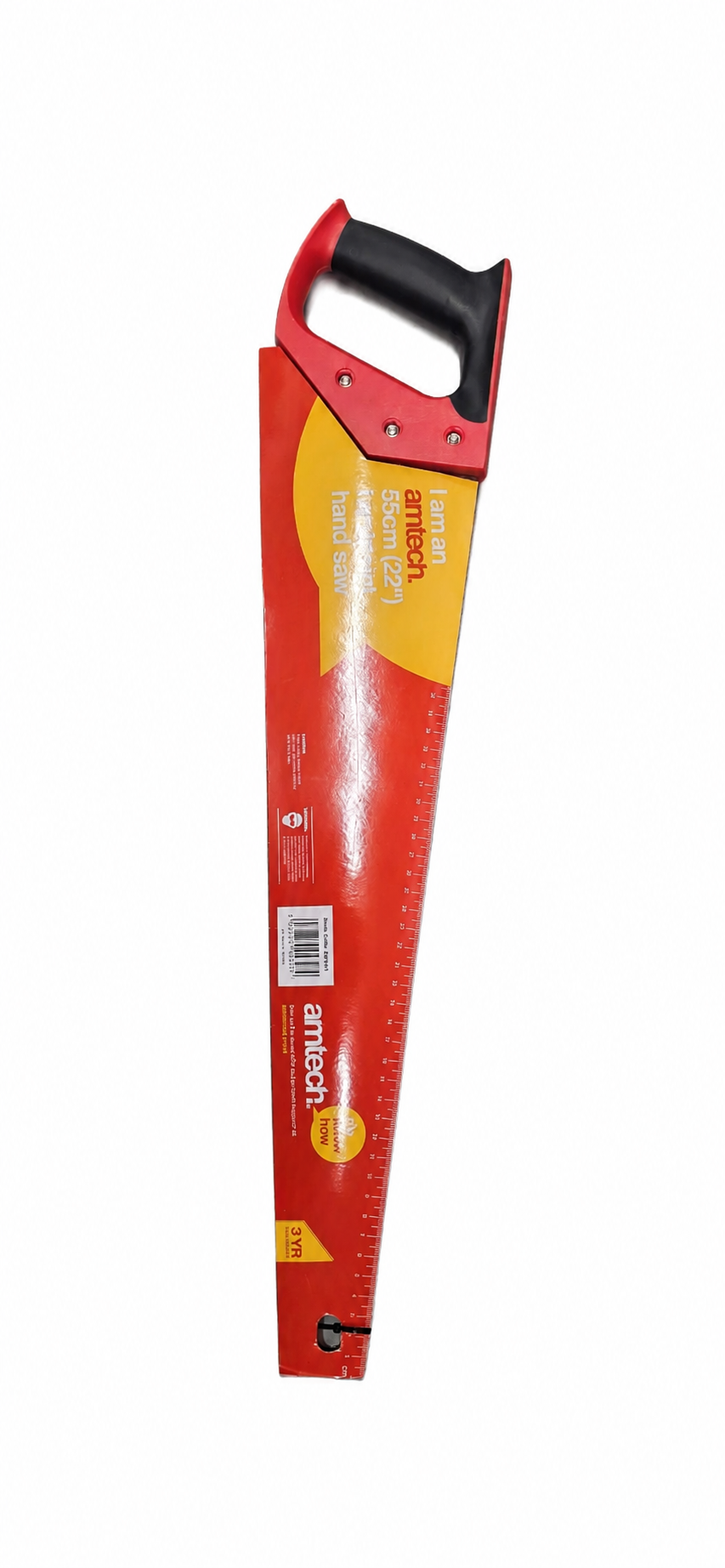 Amtech ZQP001 packaged 550 mm handsaw reverse view