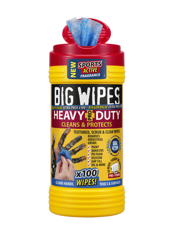 Big Wipes 2420 Heavy-Duty Pro+ 100 wipes product tub