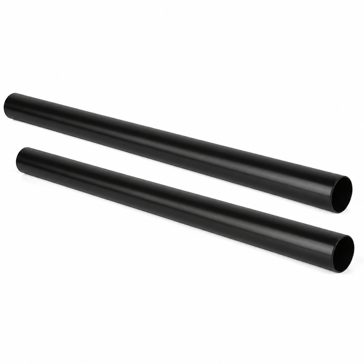 Black polyethylene irrigation pipe supplied in 1 metre straight lengths