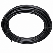 Black polyethylene irrigation pipe coil