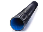 Cherry unperforated HDPE twinwall drainage pipe