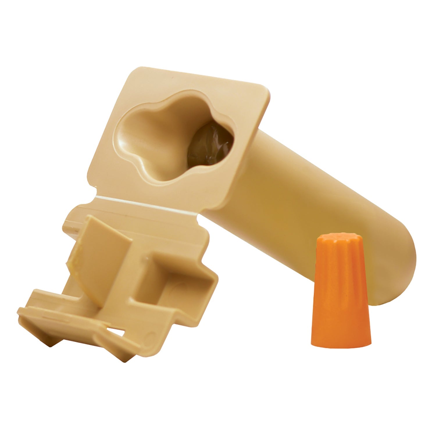 Kings DryConn GTSR direct-bury grease tube with orange wire connector